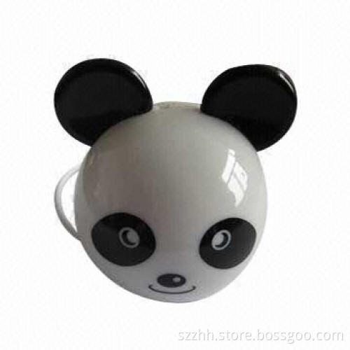 Portable Panda-shaped Speaker with Extra Bass, Built-in Rechargeable Li-ion Battery